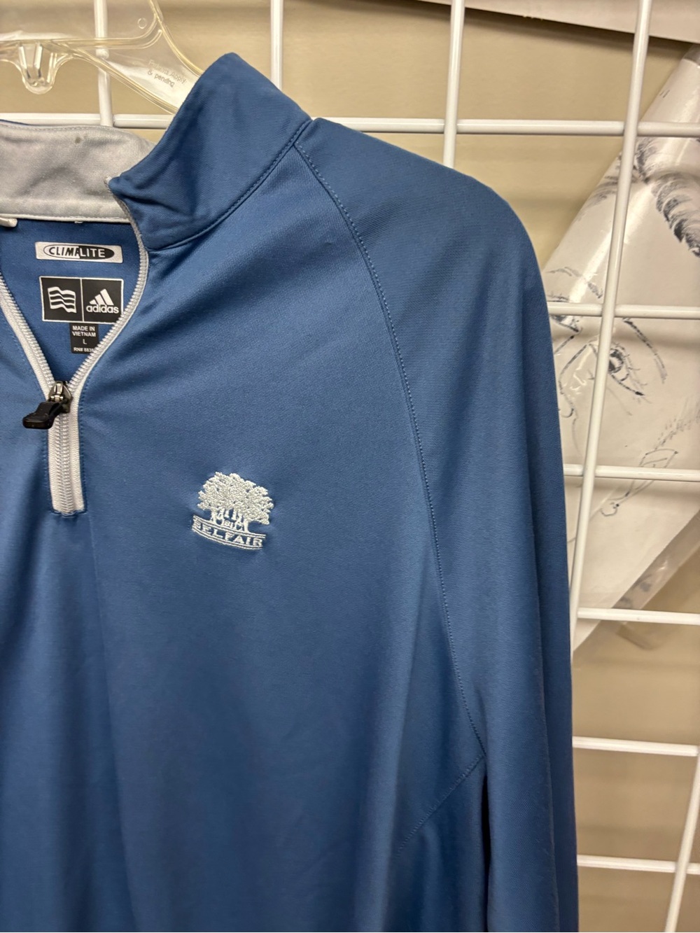 Adidas Climalite Belfair Golf Community Bluffton SC Quarter Zip Pullover Large - Picture 9 of 12